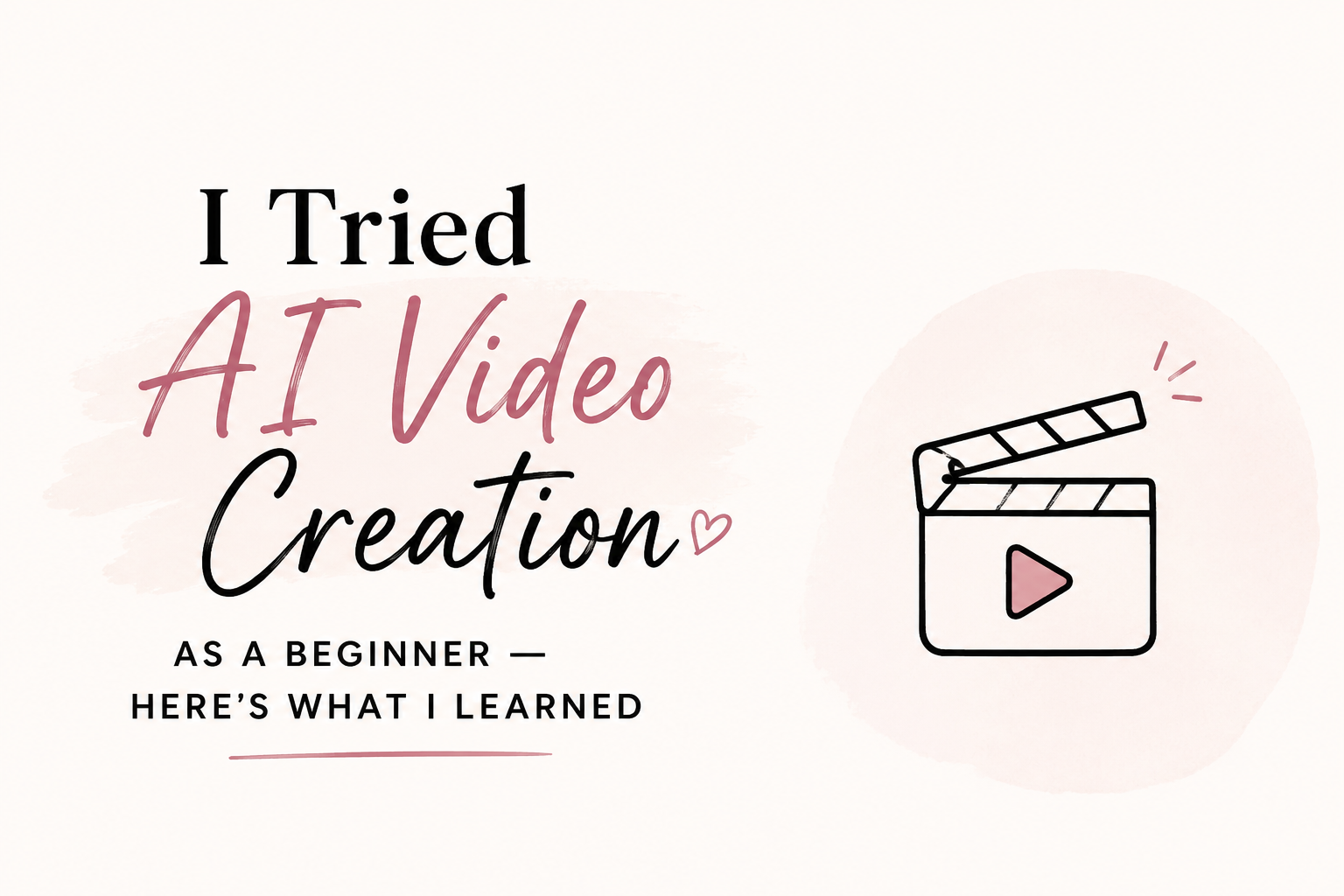 From idea to video
